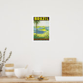 Poster Brésil (blanc) (Cuisine)