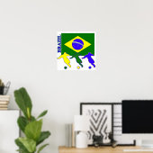 Poster Brésil de football (Bureau à domicile)