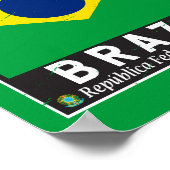 Poster Brésil Distresse Vintage (Coin)