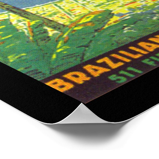 Poster Brésil (frontière) (Coin)