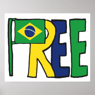 Poster Brésil libre