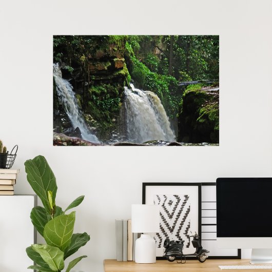 Poster Brésil Rainforest Waterfall (Bureau à domicile)