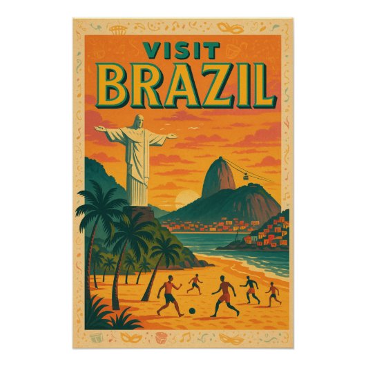 Poster Brésil - Terre de Samba & Soleil (Devant)