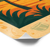 Poster Brésil - Terre de Samba & Soleil (Coin)