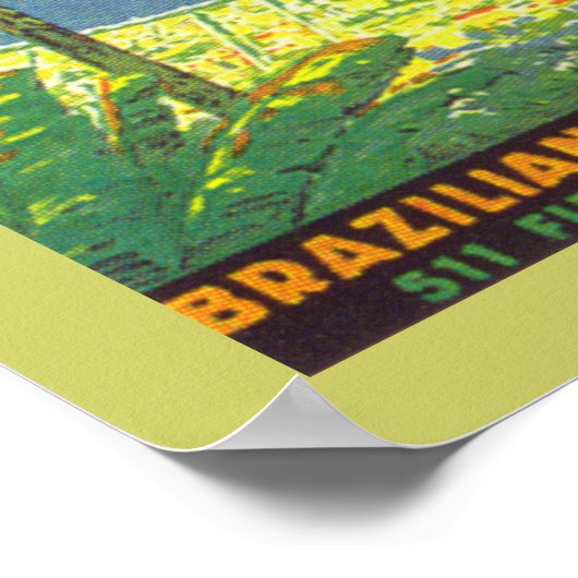 Poster Brésil (toile) (Coin)