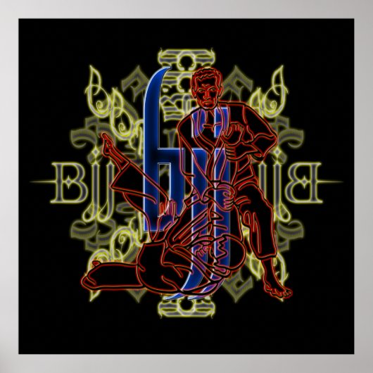 Poster brésilien Jiu Jitsu Red Fighters (Devant)