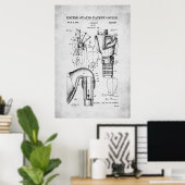 Poster Brevet américain - Bagpipes (Bureau à domicile)