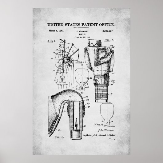 Poster Brevet américain - Bagpipes (Devant)