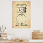 Poster Brevet américain - Caisse claire (Cuisine)