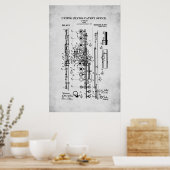Poster Brevet américain - Flûte (Cuisine)
