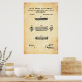 Poster Brevet américain - Harmonica (Cuisine)