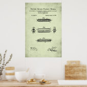 Poster Brevet américain - Harmonica (Cuisine)