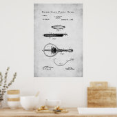 Poster Brevet américain - Mandoline (Cuisine)