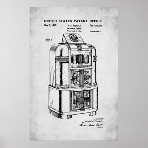 Poster Brevet américain - Rockola