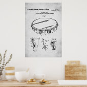 Poster Brevet américain - Tambourine (Cuisine)