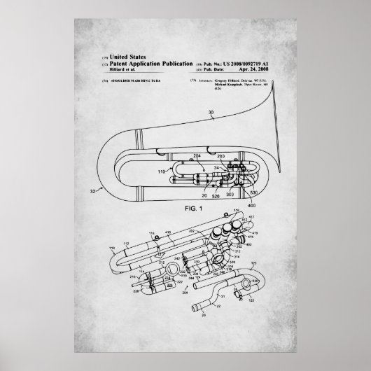 Poster Brevet américain - Tuba (Devant)
