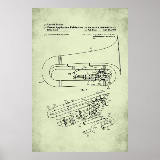Poster Brevet américain - Tuba (Devant)