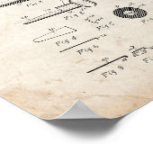 Poster Brevet d'appel de canard - Vieux look (Coin)