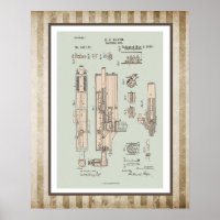 Brevet d'armes à feu vintage
