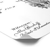 Poster Brevet d'art de 1889 sans chainerie Imprimer (Coin)