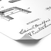 Poster Brevet d'art de 1899 pour bicyclette militaire Imp (Coin)