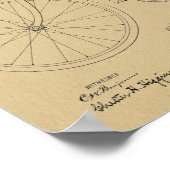 Poster Brevet d'art de 1899 pour freins à bicyclette Impr (Coin)