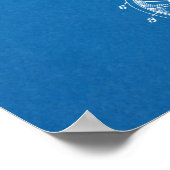 Poster Brevet d'Art de 1924 Vélo volant (Coin)