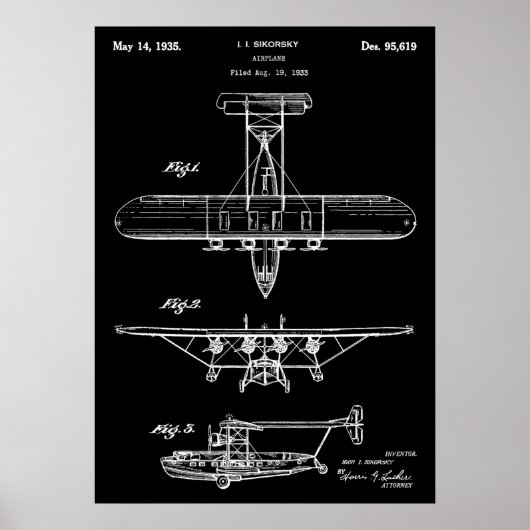 Poster Brevet d'avion (Devant)