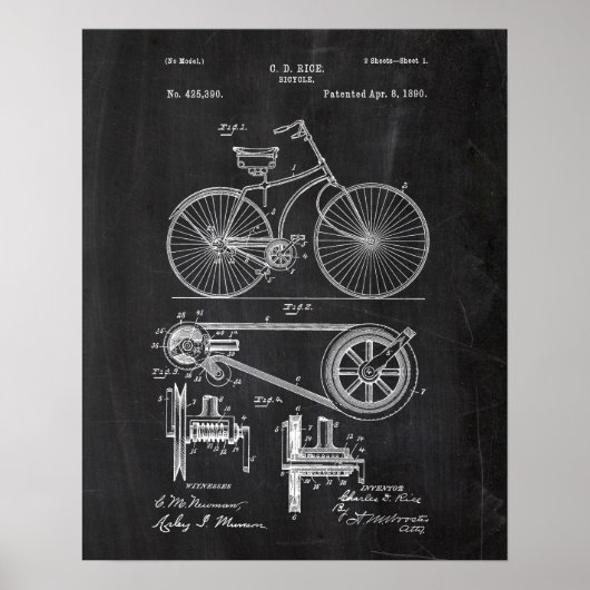 Poster Brevet de bicyclette (Devant)