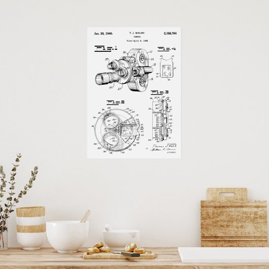 Poster Brevet de caméra (Cuisine)