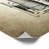 Poster Brevet de caméra vintage (Coin)