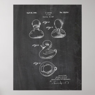 Poster Brevet de Canard Jouet