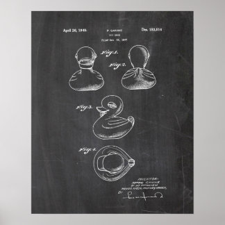 Poster Brevet de Canard Jouet