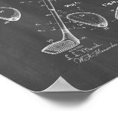 Poster Brevet de club de golf - Chalkboard (Coin)