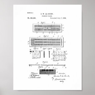 Poster Brevet de conseil de Cribbage