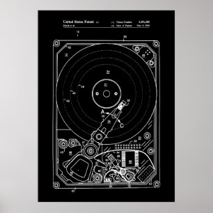 Poster Brevet de disque dur