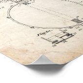 Poster Brevet de drone de Snare - Vieux look (Coin)