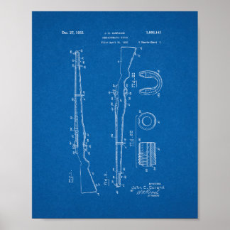 Poster Brevet de fusil semi-automatique - Plan directeur