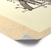 Poster Brevet de grenade vintage (Coin)