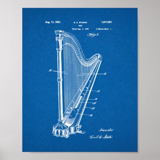 Poster Brevet de harpe - Plan directeur (Devant)