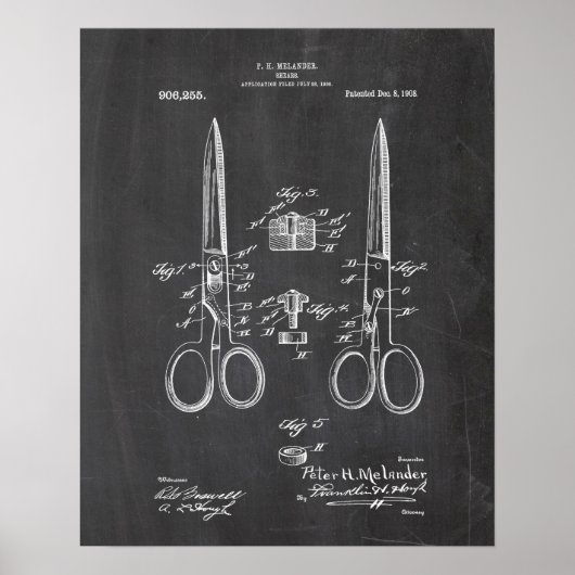 Poster Brevet de machine à coudre (Devant)