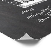 Poster Brevet de machine à écrire (Coin)