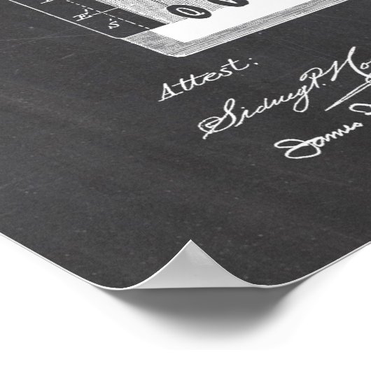 Poster Brevet de machine à écrire (Coin)