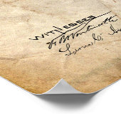 Poster Brevet de machine à écrire (Coin)