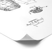 Poster Brevet de masques pour matchs de baseball (Coin)