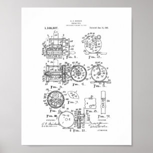Poster brevet de Pêche-bobine