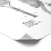 Poster Brevet de raquette de tennis (Coin)