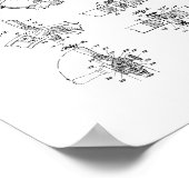Poster Brevet de roue de direction du bateau (Coin)