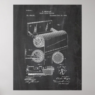 Poster Brevet de rouleau de papier toilette