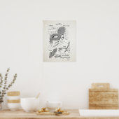 Poster Brevet de siège de toilette (Cuisine)